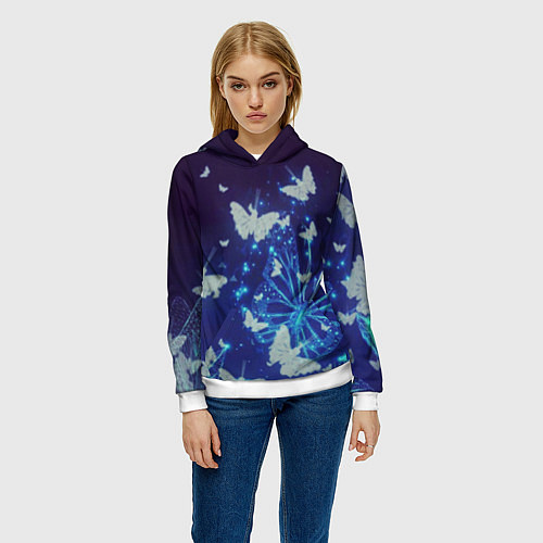 Женская толстовка Сумеречный мир / 3D-Белый – фото 3