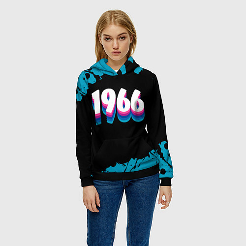 Женская толстовка Made in 1966: vintage art / 3D-Черный – фото 3