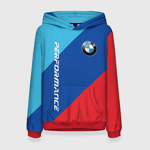 Женская толстовка Bmw - m colors / 3D-Красный – фото 1