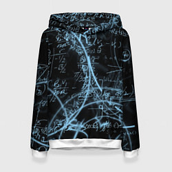 Толстовка-худи женская Шпаргалка по предметам, цвет: 3D-белый