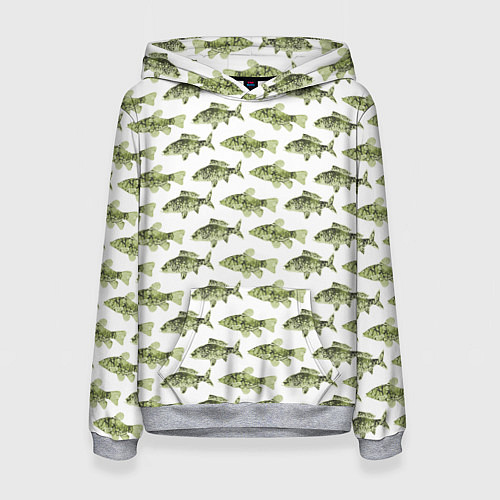 Женская толстовка Рыбацкое дело / 3D-Меланж – фото 1