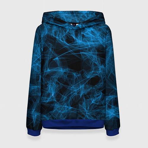 Женская толстовка Синий дым текстура / 3D-Синий – фото 1