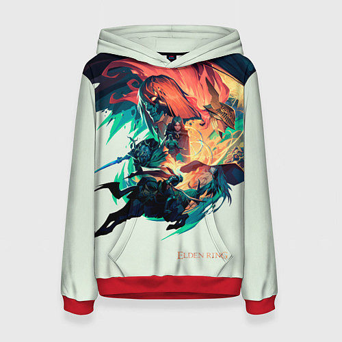 Женская толстовка Elden Ring great runes / 3D-Красный – фото 1