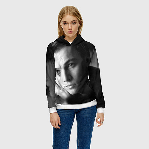 Женская толстовка Леонардо Ди Каприо фото / 3D-Белый – фото 3