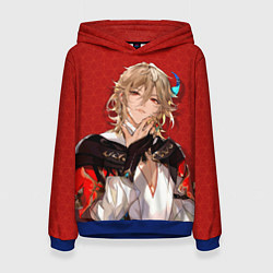 Толстовка-худи женская Genshin Impact Kaveh, цвет: 3D-синий