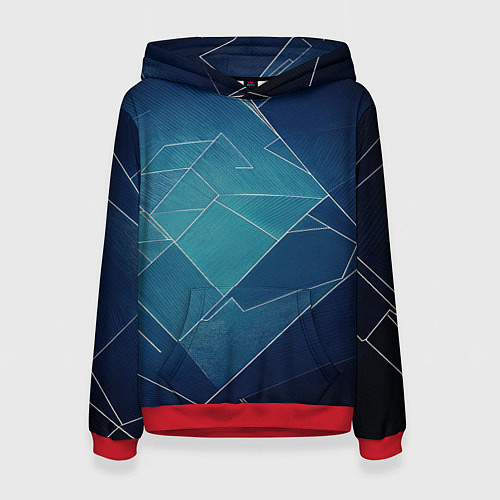 Женская толстовка Геометрическая бесконечность / 3D-Красный – фото 1