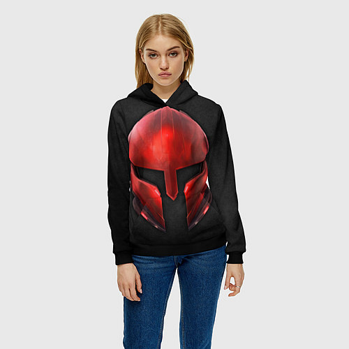 Женская толстовка Red Gladiator / 3D-Черный – фото 3