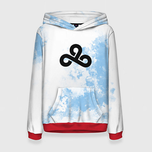 Женская толстовка Cloud9 Облачный / 3D-Красный – фото 1