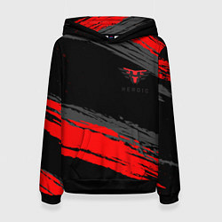 Женская толстовка Heroic black