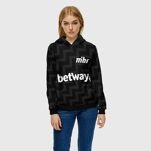 Женская толстовка Форма MIBR black / 3D-Черный – фото 3