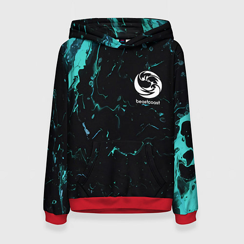 Женская толстовка Beastcoast абстракт / 3D-Красный – фото 1