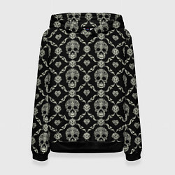 Женская толстовка Узор с черепами Pattern with skulls