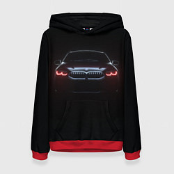 Толстовка-худи женская BMW - red eyes, цвет: 3D-красный