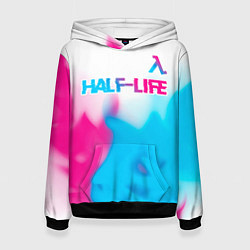 Женская толстовка Half-Life neon gradient style: символ сверху