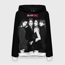 Толстовка-худи женская Blackpink - girl group, цвет: 3D-белый