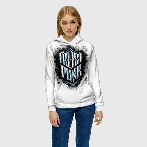 Женская толстовка Frostpunk / 3D-Белый – фото 3