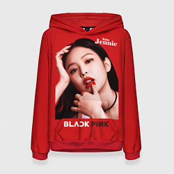 Толстовка-худи женская Blackpink Beautiful Jennie, цвет: 3D-красный