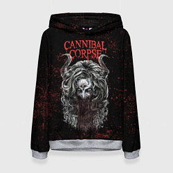 Толстовка-худи женская Cannibal Corpse art, цвет: 3D-меланж