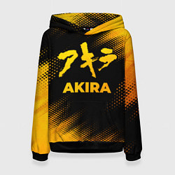 Толстовка-худи женская Akira - gold gradient, цвет: 3D-черный