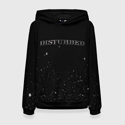 Толстовка-худи женская Disturbed stars, цвет: 3D-черный