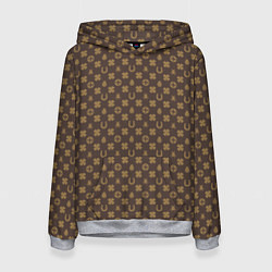 Толстовка-худи женская Максимальная удача, цвет: 3D-меланж