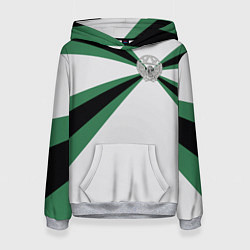 Толстовка-худи женская Железнодорожные войска, цвет: 3D-меланж