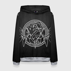 Толстовка-худи женская Touhou Project Эмблема Фландр Скарлет, цвет: 3D-меланж