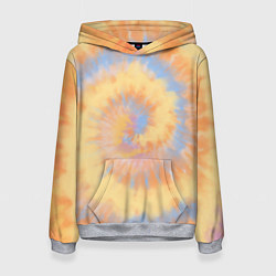 Толстовка-худи женская Tie-Dye дизайн, цвет: 3D-меланж