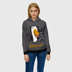 Толстовка-худи женская The honking, цвет: 3D-черный — фото 2