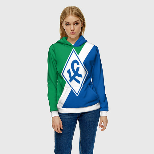 Женская толстовка Крылья Советов - Самара / 3D-Белый – фото 3