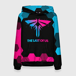 Толстовка-худи женская The Last Of Us - neon gradient, цвет: 3D-черный