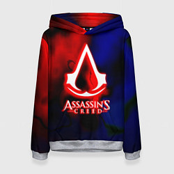 Толстовка-худи женская Assassins Creed fire, цвет: 3D-меланж