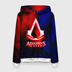 Толстовка-худи женская Assassins Creed fire, цвет: 3D-белый