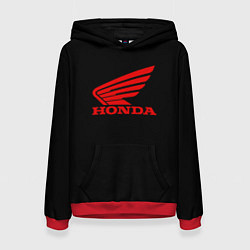 Толстовка-худи женская Honda sportcar, цвет: 3D-красный