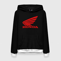 Толстовка-худи женская Honda sportcar, цвет: 3D-белый