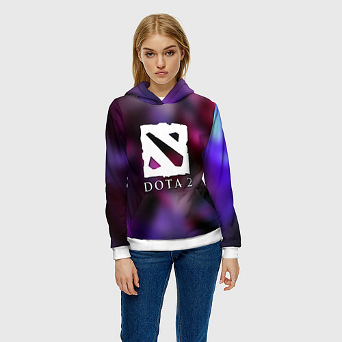 Женская толстовка Dota 2 valve / 3D-Белый – фото 3