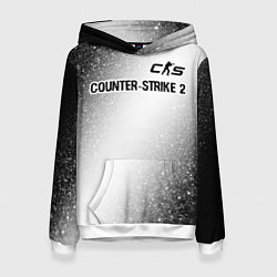 Толстовка-худи женская Counter-Strike 2 glitch на светлом фоне: символ св, цвет: 3D-белый