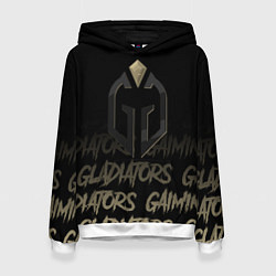 Толстовка-худи женская Gaimin Gladiators style, цвет: 3D-белый