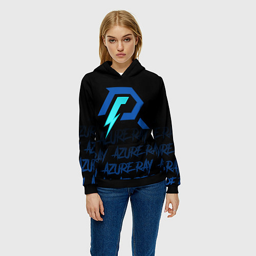 Женская толстовка Azure ray / 3D-Черный – фото 3