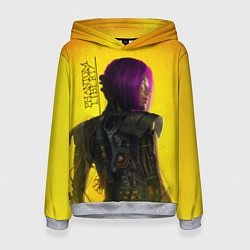 Толстовка-худи женская Cyberpunk 2077: Songbird, цвет: 3D-меланж
