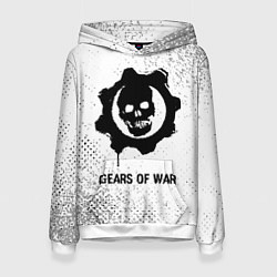Женская толстовка Gears of War glitch на светлом фоне