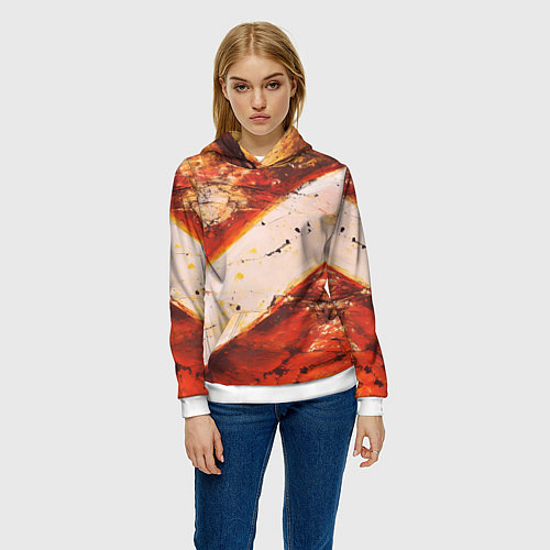 Женская толстовка Горная порода / 3D-Белый – фото 3