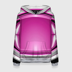 Толстовка-худи женская Розовый выпуклый фон, цвет: 3D-меланж