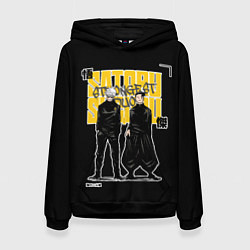 Толстовка-худи женская Сильнейший дуэт - Магическая битва, цвет: 3D-черный
