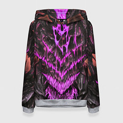 Толстовка-худи женская Pink slime, цвет: 3D-меланж