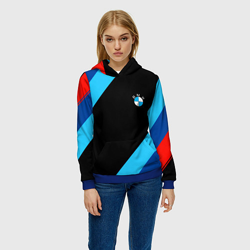 Женская толстовка BMW line / 3D-Синий – фото 3