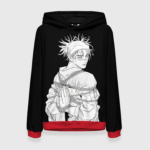 Женская толстовка Чосо в шибари - Магическая битва / 3D-Красный – фото 1