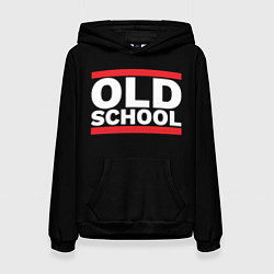 Толстовка-худи женская Old school - experience, цвет: 3D-черный