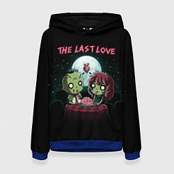 Толстовка-худи женская The last love zombies, цвет: 3D-синий