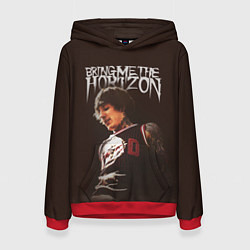 Толстовка-худи женская Oli Sykes - Bring Me the Horizon, цвет: 3D-красный